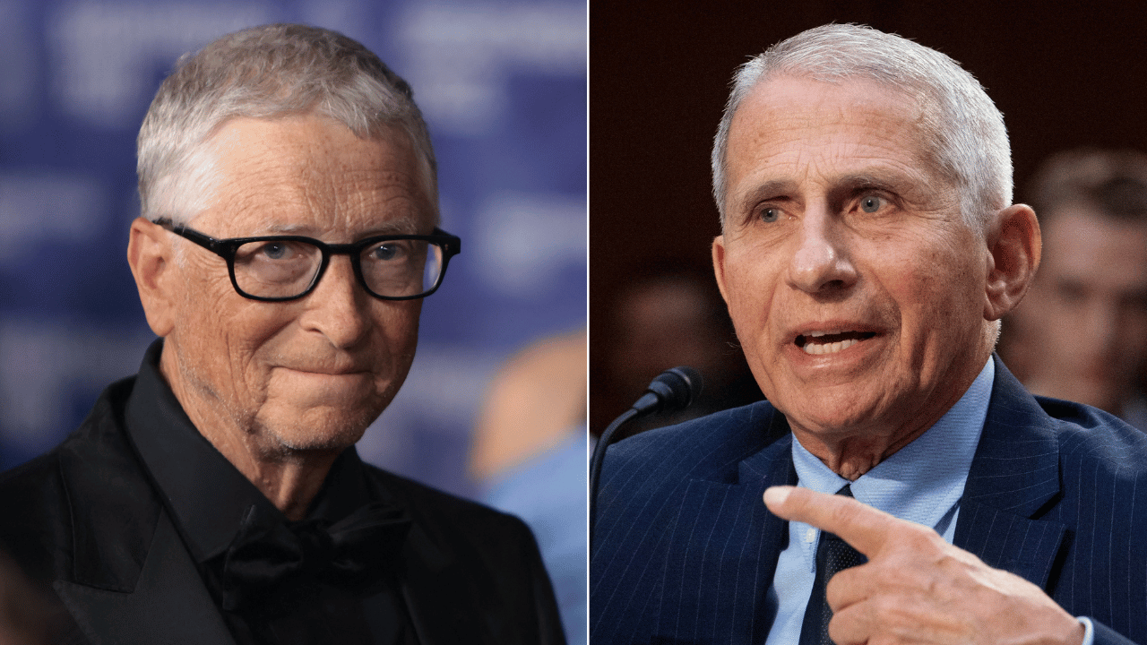 Photo of Bill Gates; Dr. Anthony Fauci