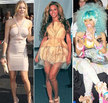 //leann rimes beyonce nicki minaj ny fashion week