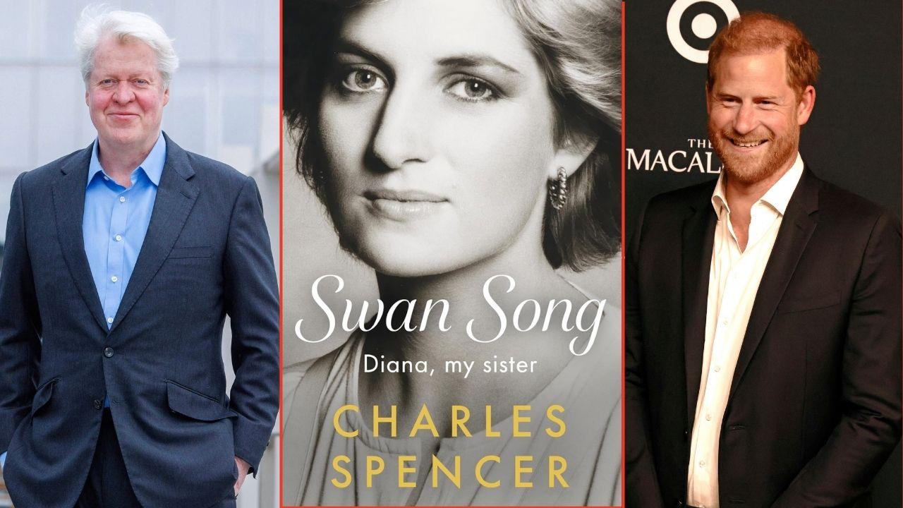 Split photos of Prince Harry and Charles Spencer
