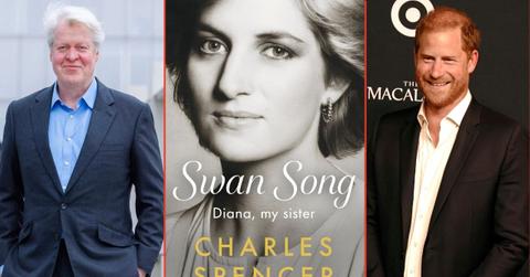 Split photos of Prince Harry and Charles Spencer
