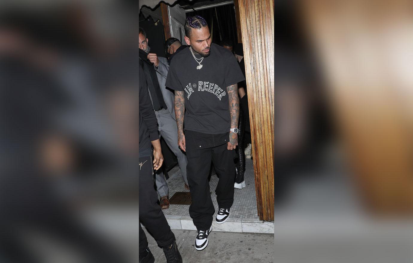 chris brown porsche hit by drunk driver in west hollywood