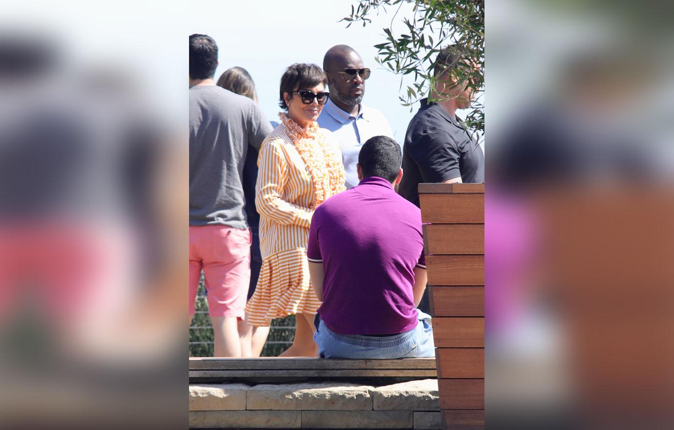 Kris Jenner Corey Gamble PDA Date