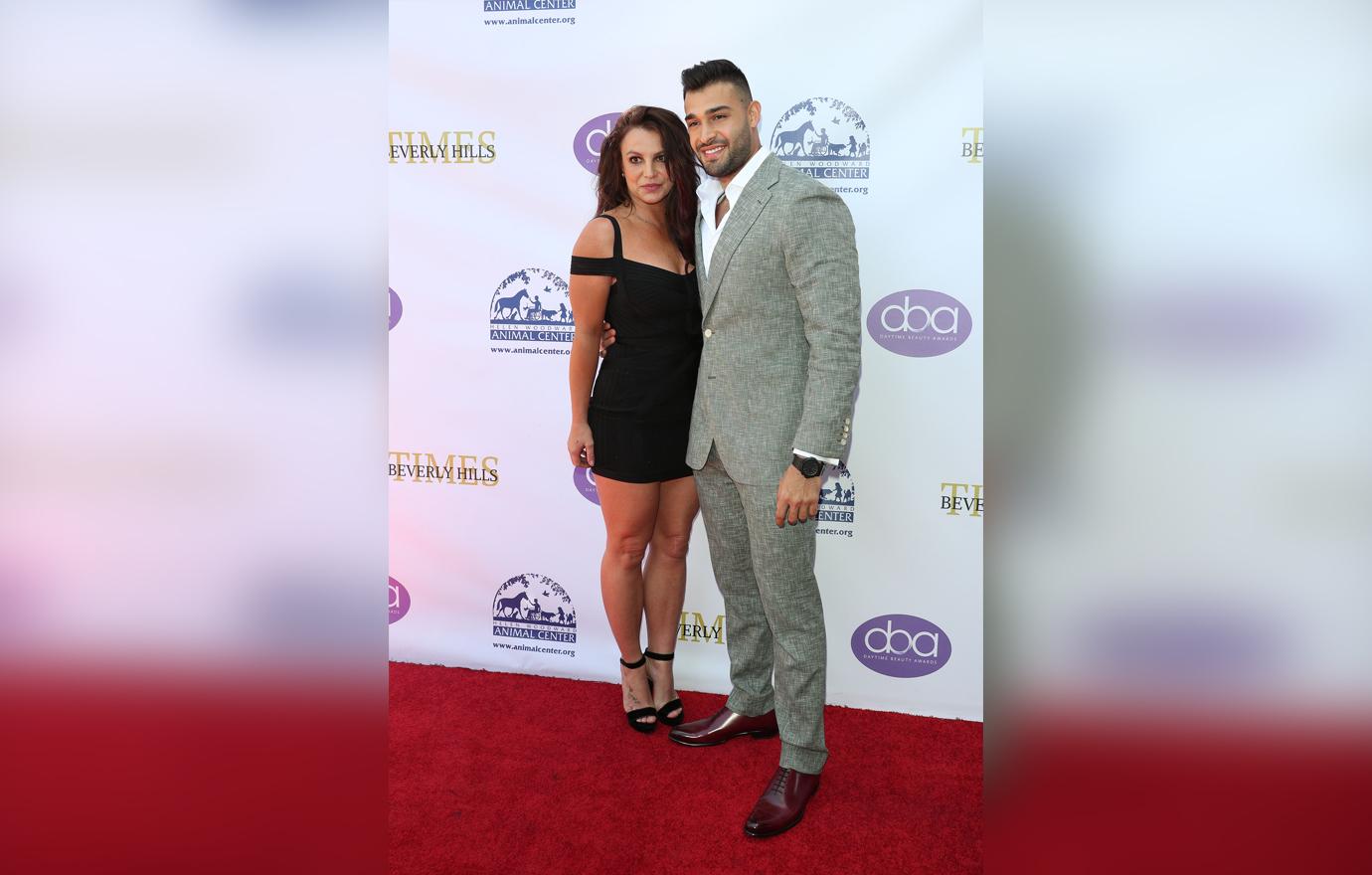 Britney Spears and Sam Asghari attend Daytime Beauty Awards Luncheon.