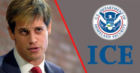 Far-right political commentator Milo Yiannopoulos has been detained by ICE agents.