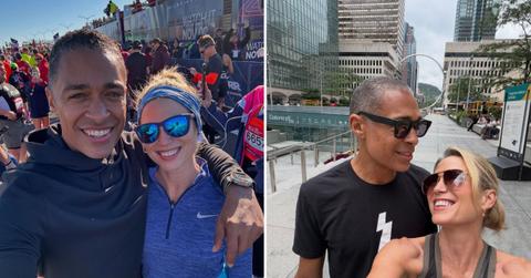 Photos of Amy Robach and TJ Holmes