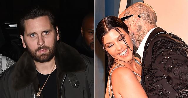 scott disick kourtney kardashian look alike first photos travis barker wedding