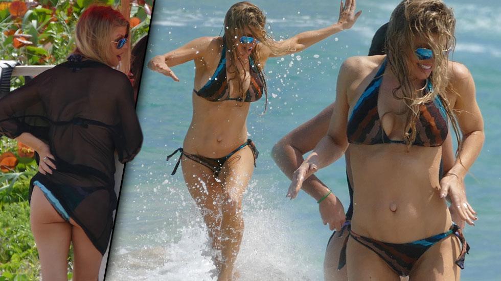 Fergie Bikini Body With Josh Duhamel Palm Beach Florida