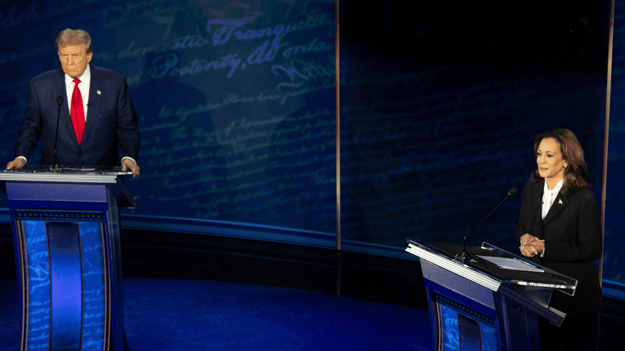 President Donald Trump, Kamala Harris presidential debate