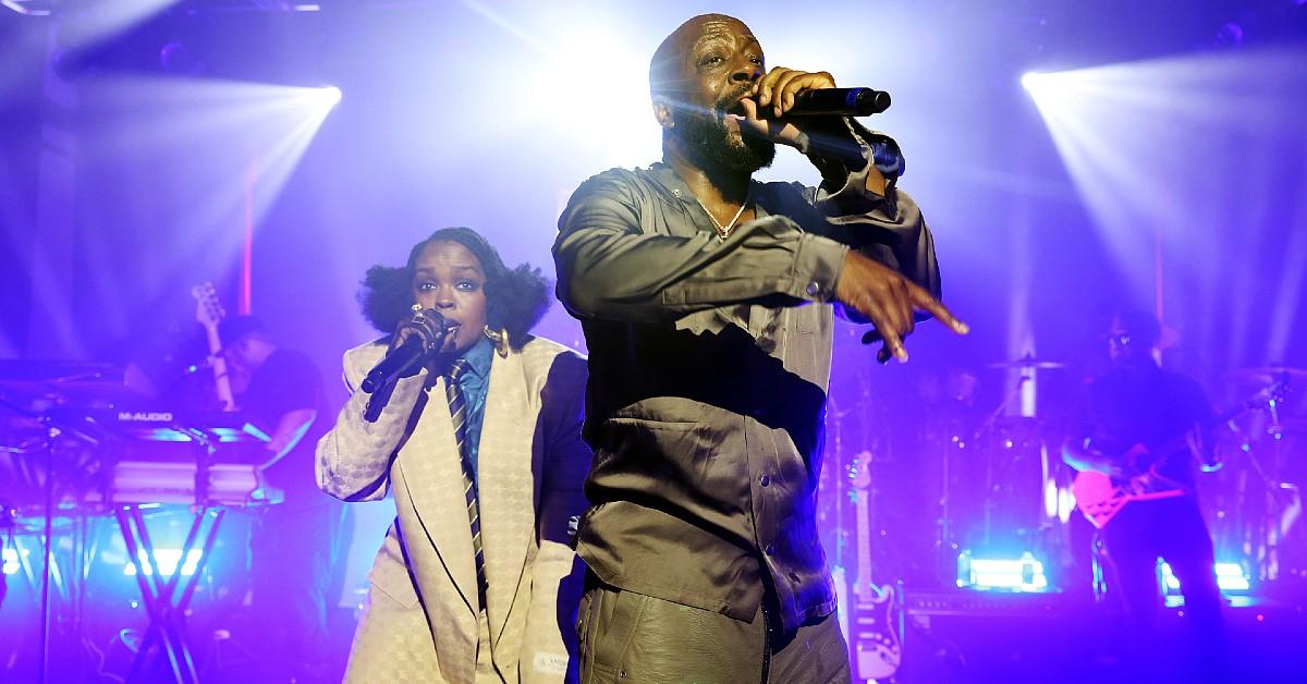 lauryn hill and wyclef jean perform at at amex x carbone beach on may photo credit alexander tamargo getty images