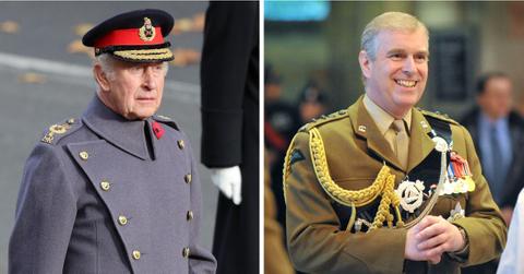 Photo of King Charles and ANdrew Windsor