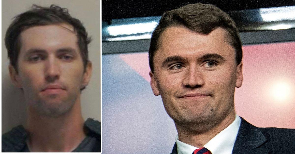 image of Tyler Robinson mugshot and Charlie Kirk
