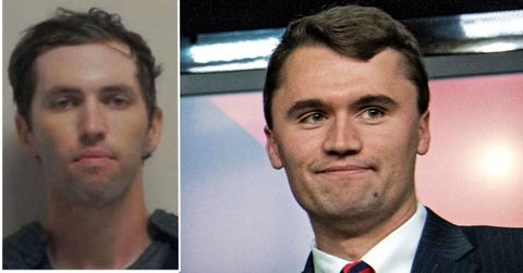 image of Tyler Robinson mugshot and Charlie Kirk