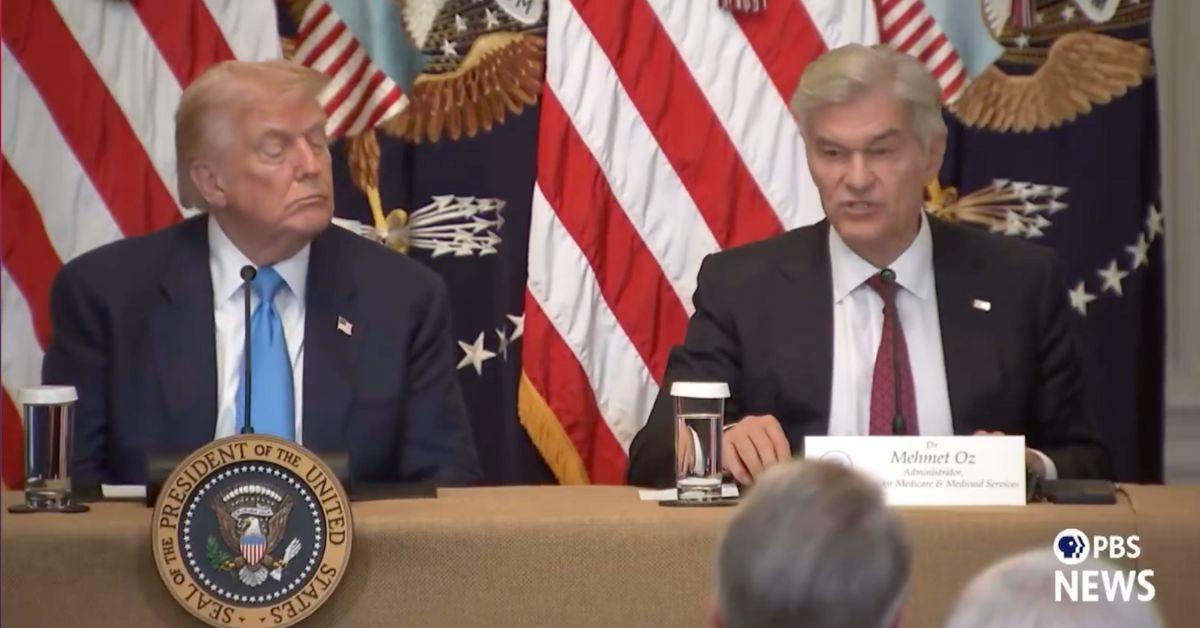 Photo of Donald Trump and Dr. Mehmet Oz
