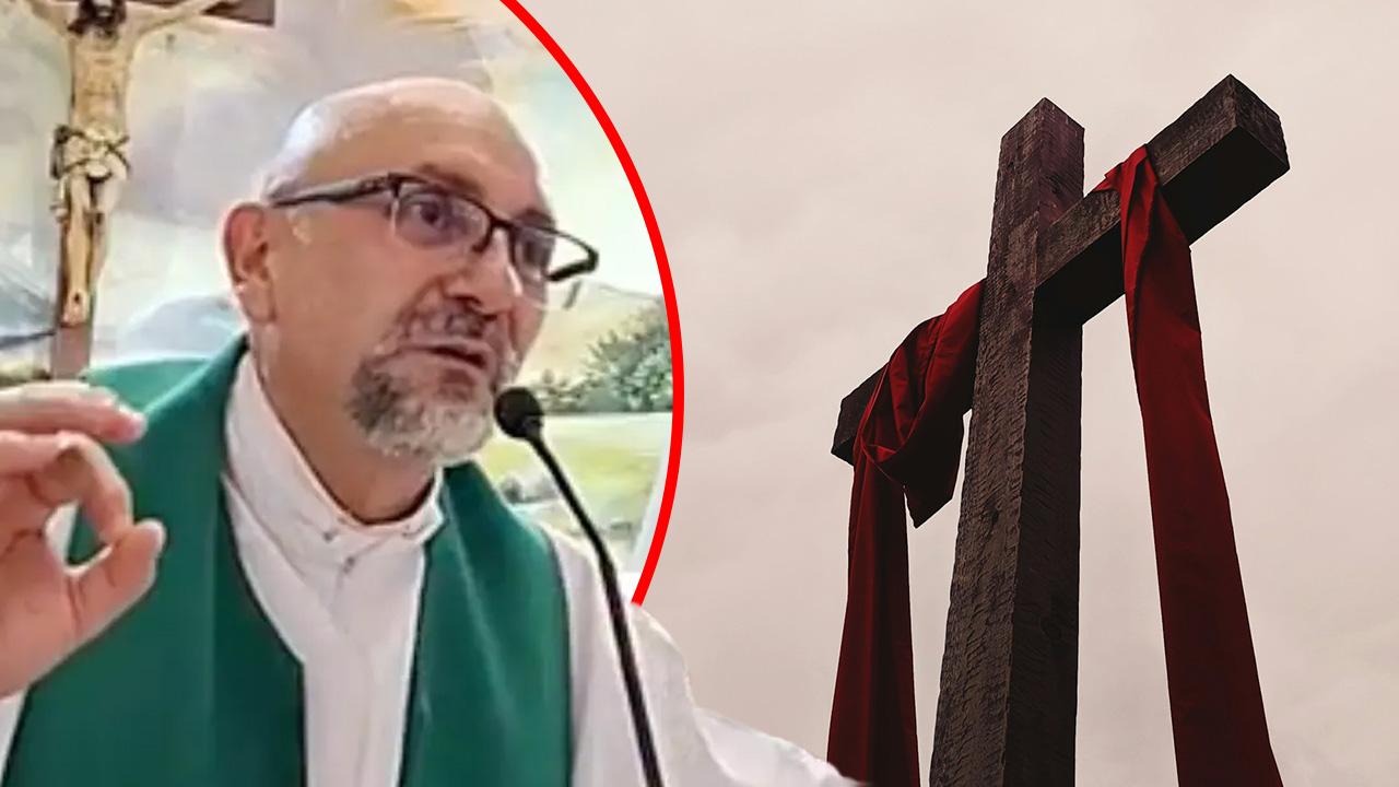 image of Patricio Alfredo Sánchez Molinari and a crucifix