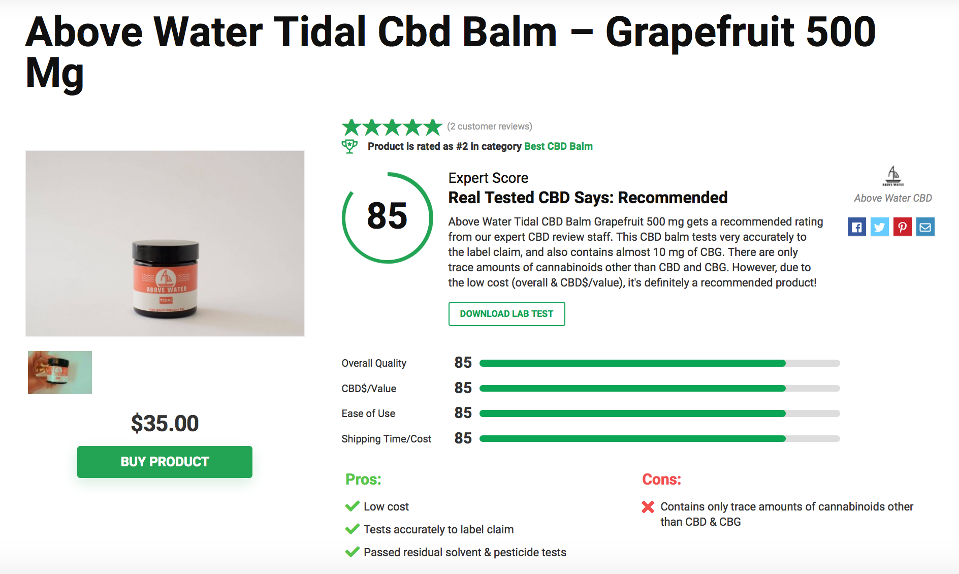 Is Above Water CBD Legit? – A Real Tested CBD Brand Spotlight 