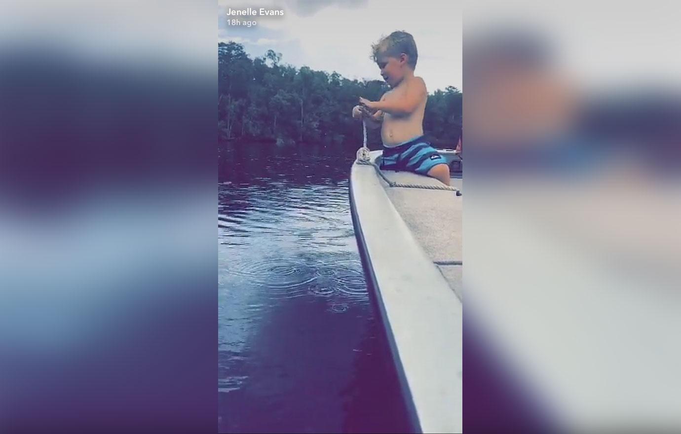 jenelle evans ex nathan griffith bad mom claims son without life jacket boat