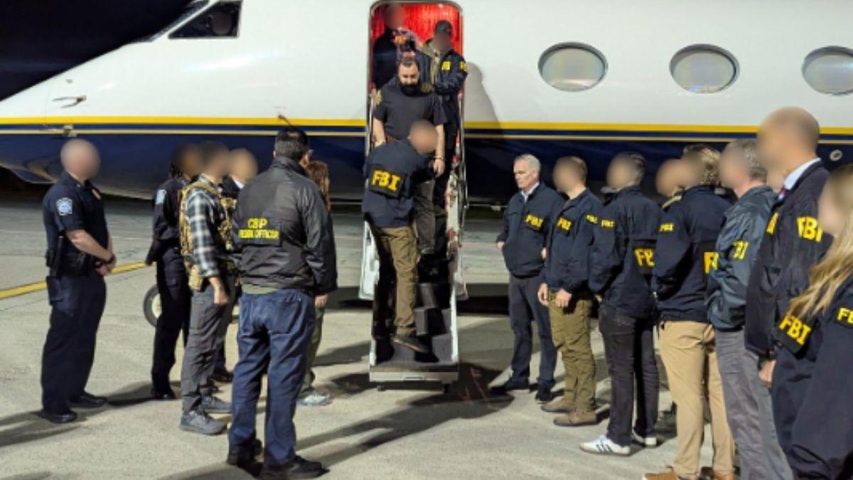 A photo of Mohammad Baqer Saad Dawood Al-Saadi's arrest