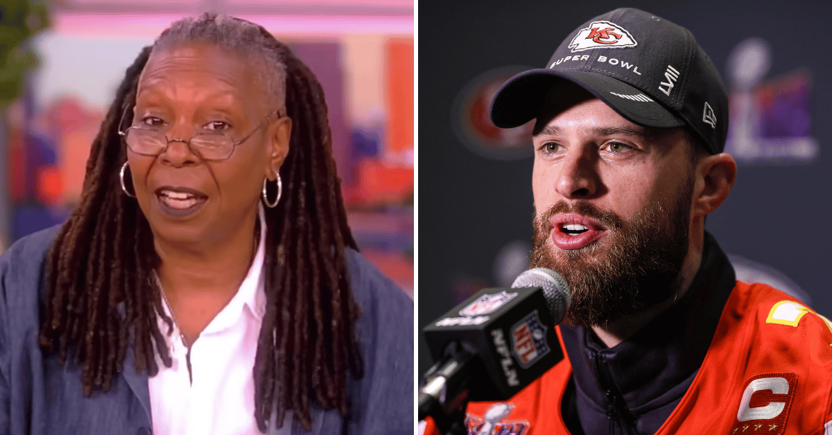 whoopi goldberg defends harrison butker