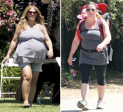 //nicole eggert celebrity baby weight