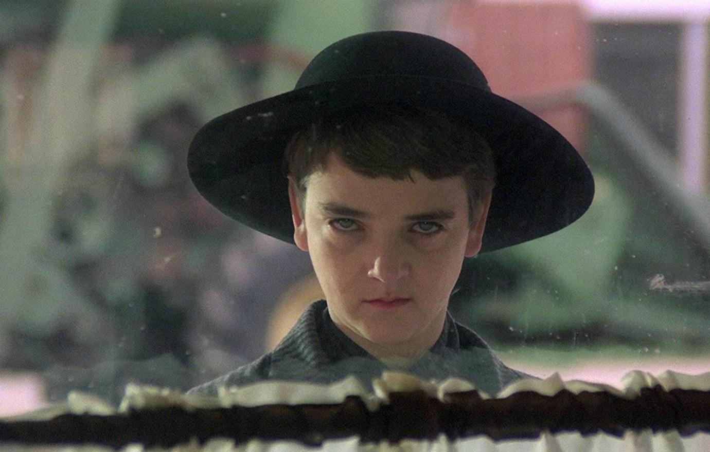 Franklin’s cult leader sported an Amish-styled black hat and a piercing glare in Children of the Corn.