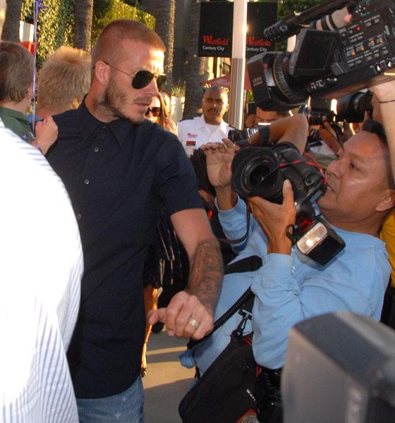 David Beckham Hollywood V The Paparazzi Celebrity Fights