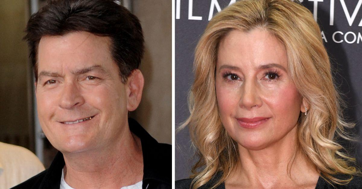 Photo of Charlie Sheen and Mira Sorvino