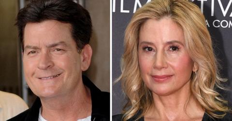 Photo of Charlie Sheen and Mira Sorvino
