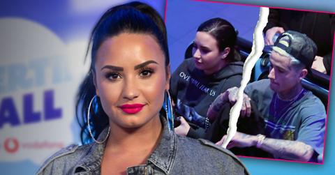Smiling Demi Lovato Gets New Tattoo After Split From Austin Wilson Inset, Demi and Austin