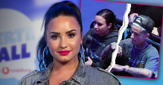 Smiling Demi Lovato Gets New Tattoo After Split From Austin Wilson Inset, Demi and Austin