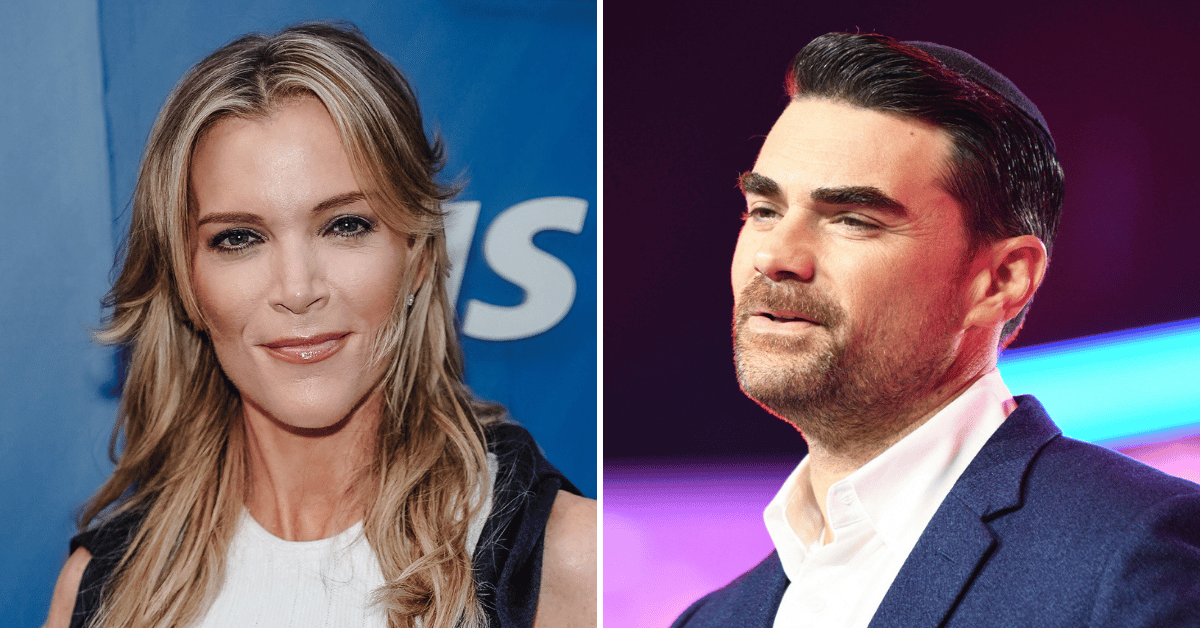 Split photo of Megyn Kelly, Ben Shapiro