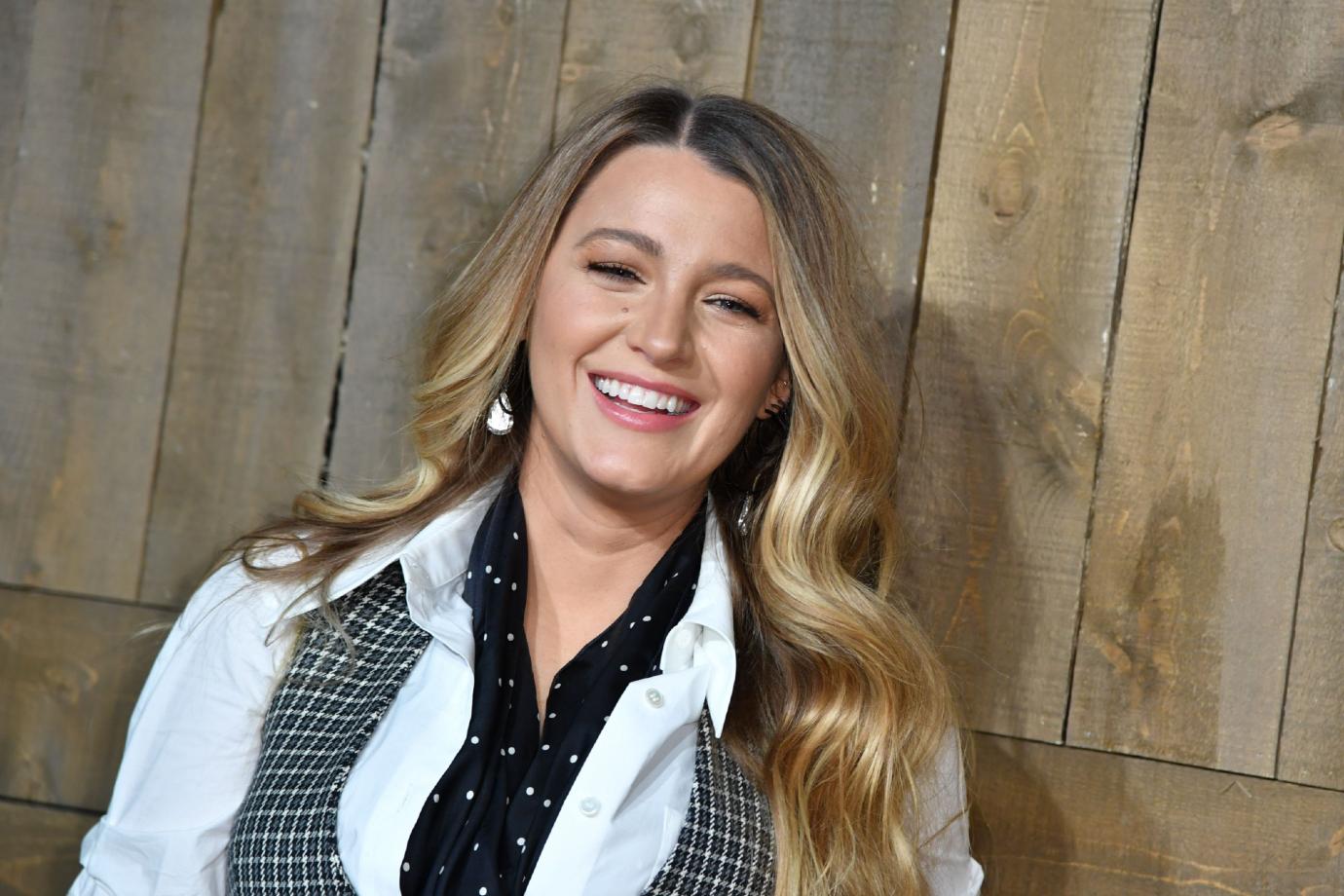 Blake Lively arrives at the Michael Kors show in 2020