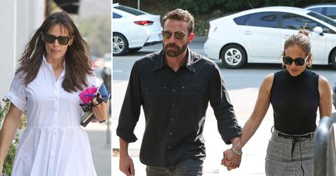 jen garner all white bride photos ben affleck engagement ring jennifer lopez