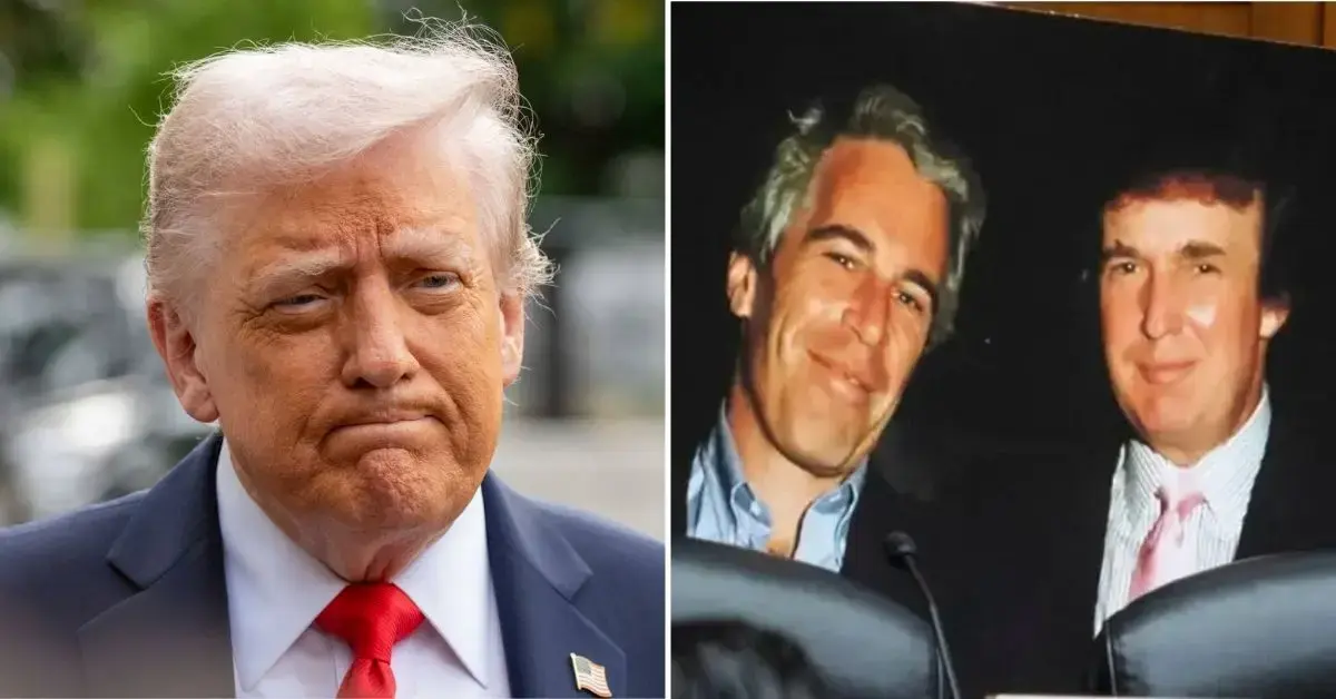 Photo of Jeffrey Epstein and Donald Trump