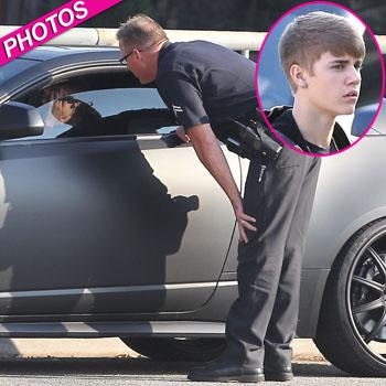 //justin bieber pulled over cop pacific coast news