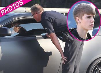 //justin bieber pulled over cop pacific coast news