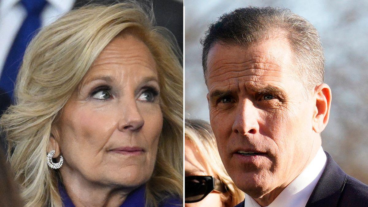 picture of Jill Biden and Hunter Biden