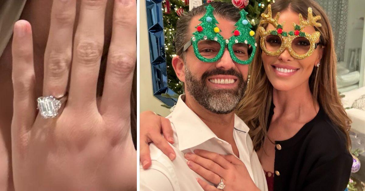 Donald Trump Jr's Fiancée Bettina Anderson Finally Shows Off Massive Engagement Ring During Family Christmas Celebration — Just Days After Wedding Plans Were Leaked