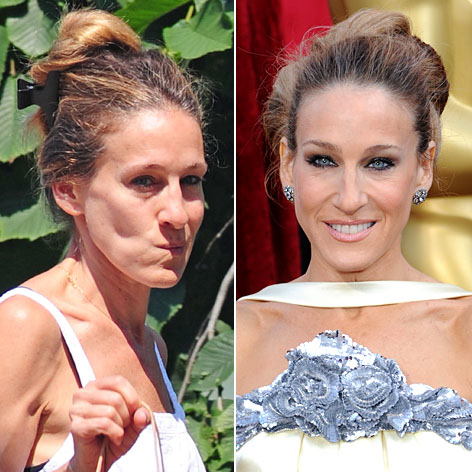 //sarah jessica parker no makeup square getty