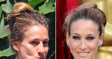 //sarah jessica parker no makeup square getty