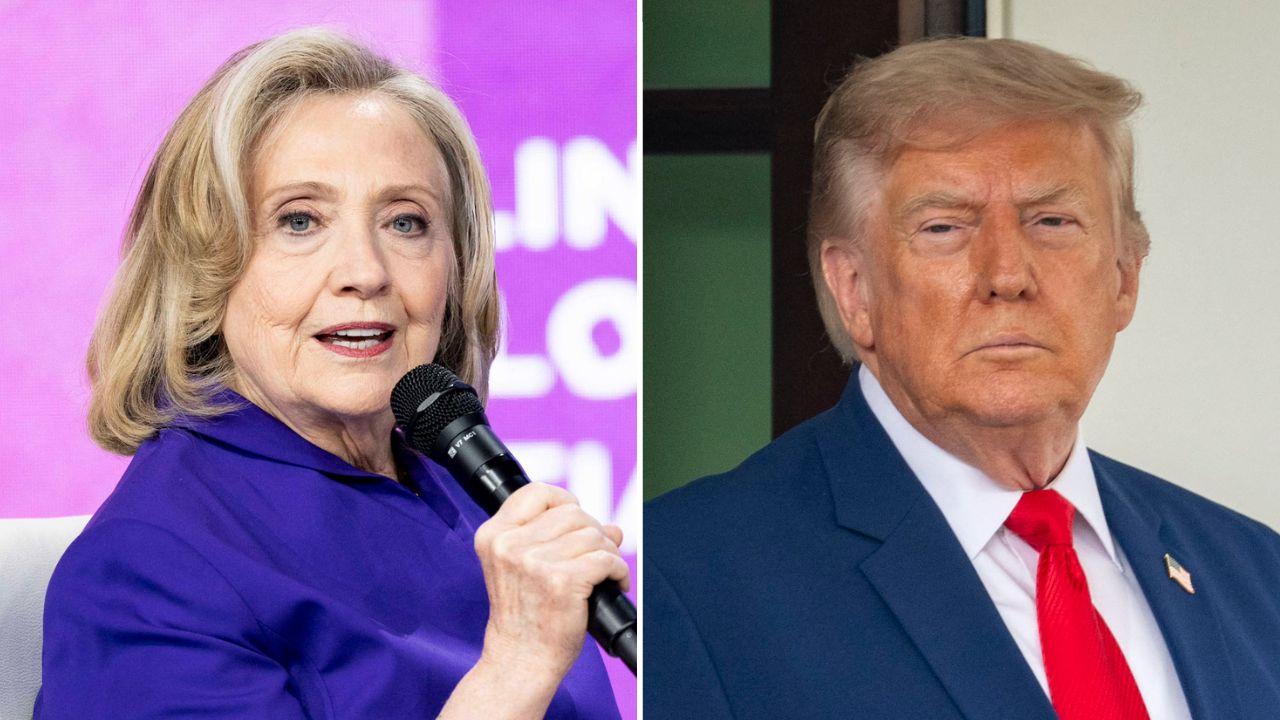 Photo of Hillary Clinton, Donald Trump