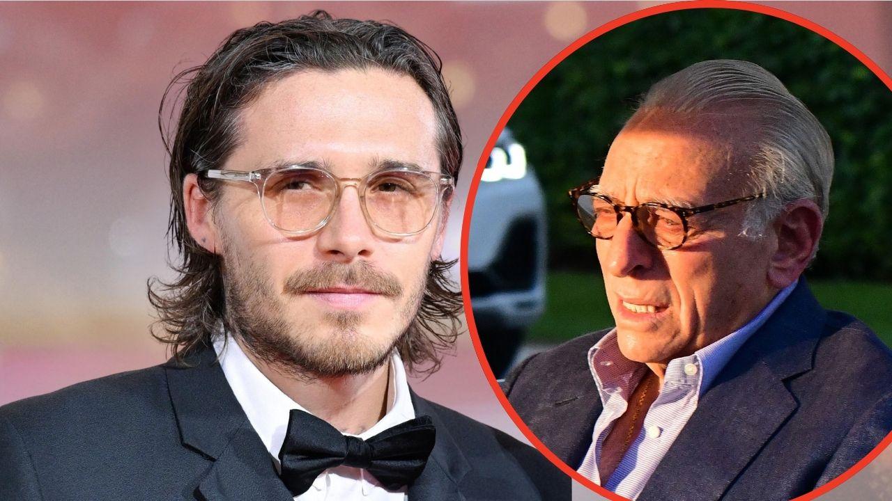 Split photo of Brooklyn Beckham and Nelson Peltz