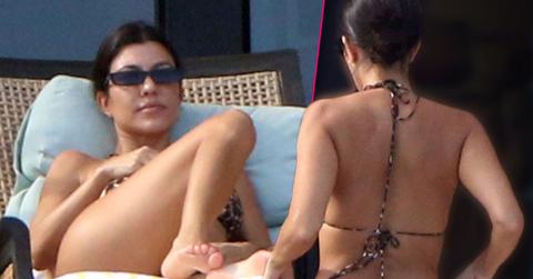 Kourtney Kardashian Thong Bikini Cabo