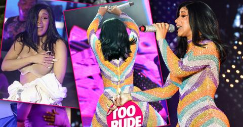 Cardi B’s Butt On Display After Catsuit Rips At Bonnaroo Festival