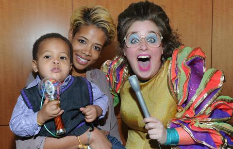Singer Kelis and son Knight Jones and Leslie Hall at Yo Gabba Gabba! Live! There's A Party In My City! at Nokia L.A. Live on November 26, 2010 in Los Angeles, California. (Photo by Alberto E. Rodriguez/Getty Images)