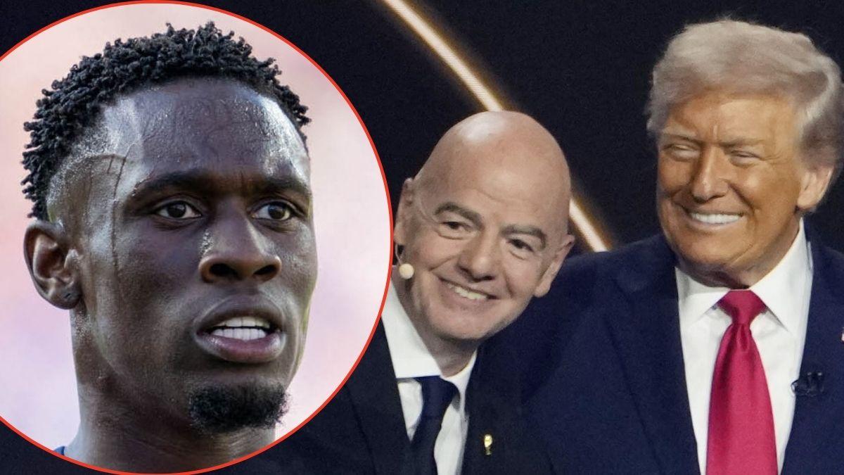 picture of Folarin Balogun, Gianni Infantino and Donald Trump