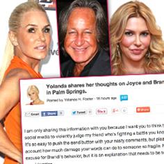 //yolanda foster defends brandi glanville cheating hadid