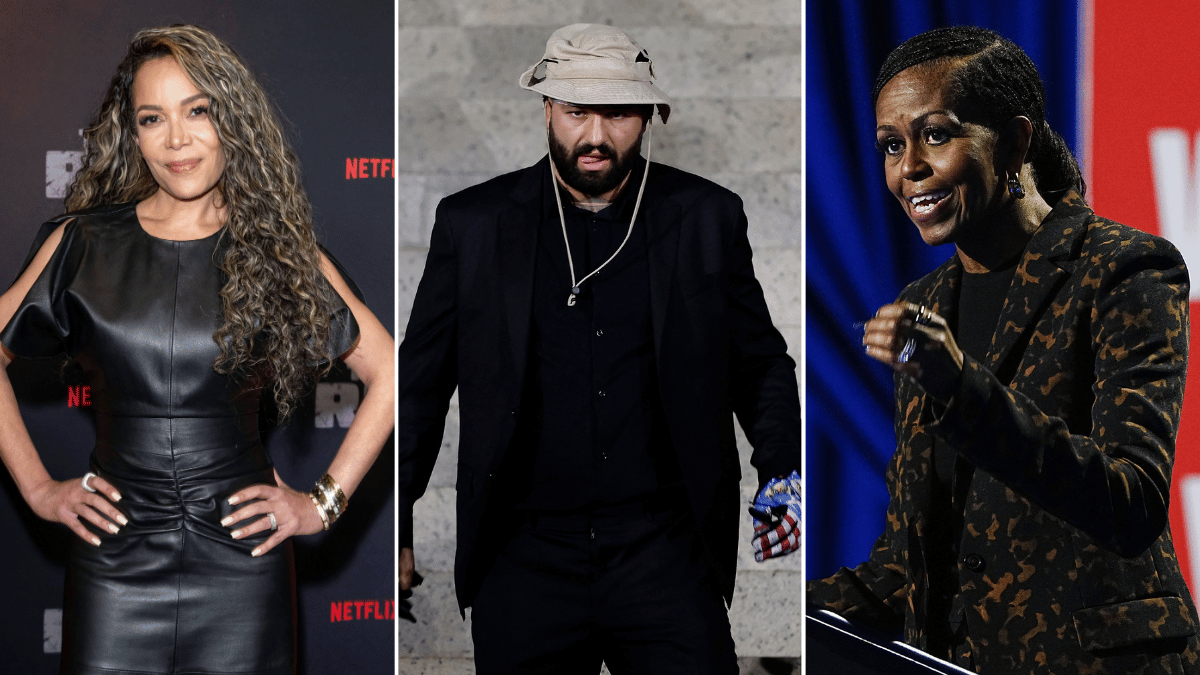 the view sunny hostin ufc fighter slur michelle obama trump smirk