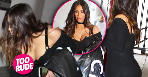 //kim kardashian wardrobe malfunction dress boobs
