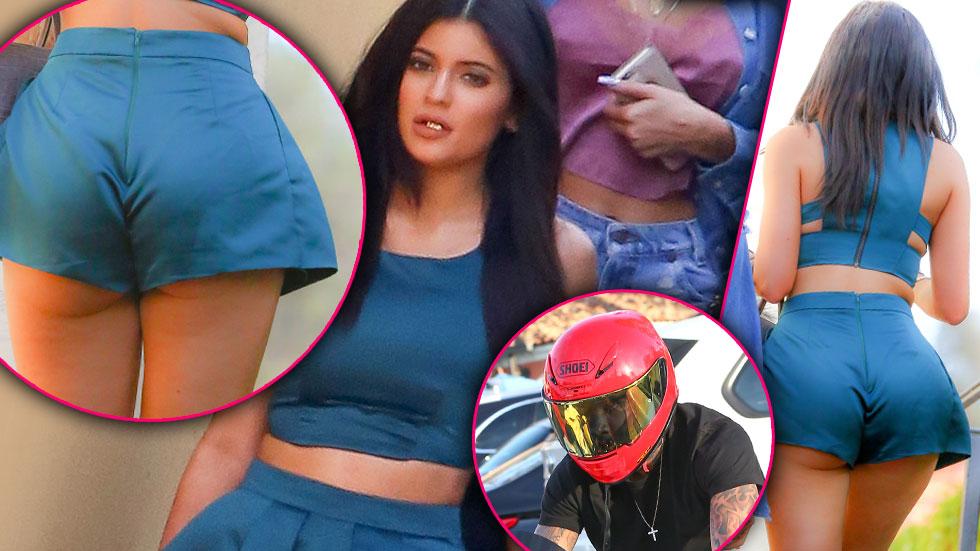 Kylie Jenner Butt -- Mia Pia & Tyga In Calabasas