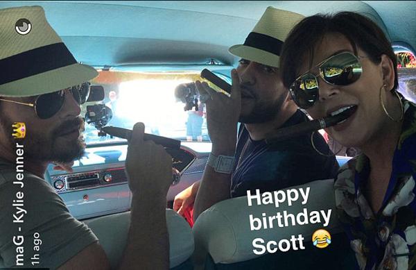 //scott disick birthday kylie jenner kris jenner french montana cigars